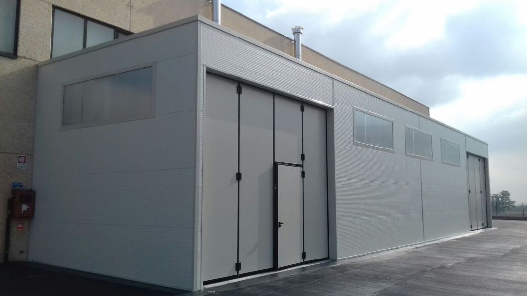 Edificio in acciaio Effevi per Tipolitografia Zardini